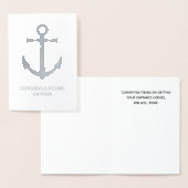 Captains Licentie Gefeliciteerd Kaart (Display)