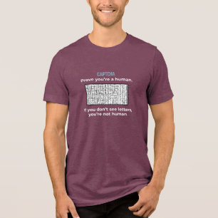 CAPTCHA: Ben jij een mens? Tri-Blend Shirt