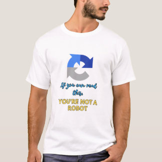 Captcha Code: Je bent geen robot T-shirt