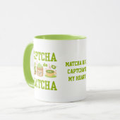 CAPTCHA DA MATCHA Fun Latte Drinker Mok (Voorkant links)