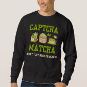 CAPTCHA DA MATCHA Fun Latte Drinker Trui (Voorkant)