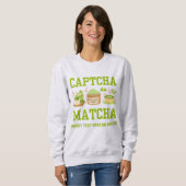 CAPTCHA DA MATCHA Fun Latte Drinker Trui (Voorkant volledig)