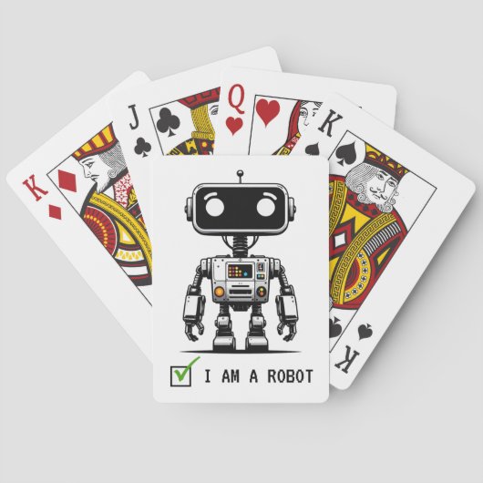 Captcha Robot – I am a Robot Pokerkaarten (Achterkant)