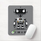 Captcha Robot – Ik ben een robot Muismat (Met muis)