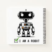 Captcha Robot – Ik ben een robot Notitieboek (Achterkant)