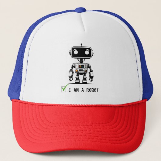 Captcha Robot – Ik ben een robot Trucker Pet (Voorkant)