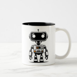 Captcha Robot – Ik ben een robot Tweekleurige Koffiemok