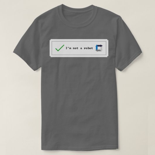 captcha robot t-shirt (Design voorkant)