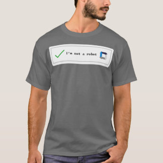 captcha robot t-shirt