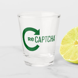 CAPTCHA Shot Glass – Bot-Blocking Barware Glas