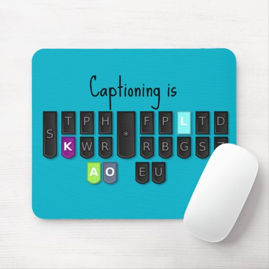 Captioning is de Muismatten van het Cool Steno-toe (Met muis)