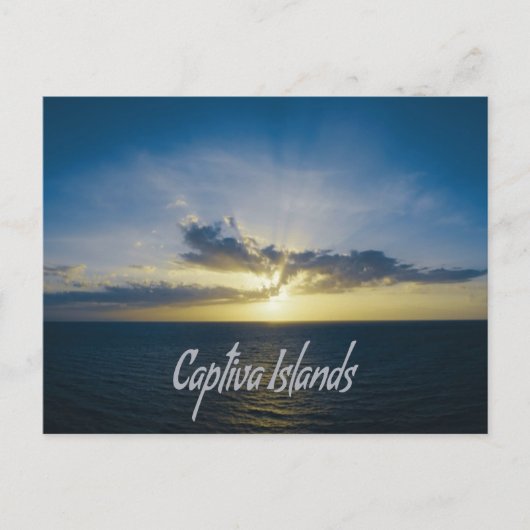 Captiva-eilanden Florida Briefkaart (Voorkant)