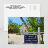 Captiva Florida kapel van het Zee Briefkaart (Voorkant / Achterkant)