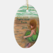 Captiva Island Florida Art Keramisch Ornament (Rechts)