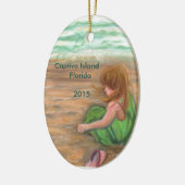 Captiva Island Florida Art Keramisch Ornament (Links)