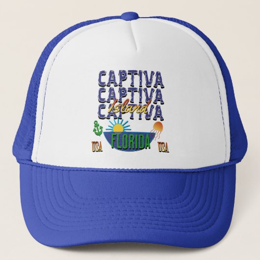 Captiva Island, Florida Trucker Pet (Voorkant)