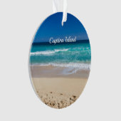 Captiva Island, Florida, zandstrand Ornament (voorkant)