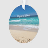 Captiva Island, Florida, zandstrand Ornament (voorkant)