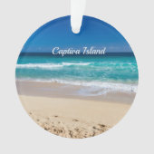 Captiva Island, Florida, zandstrand Ornament (voorkant)