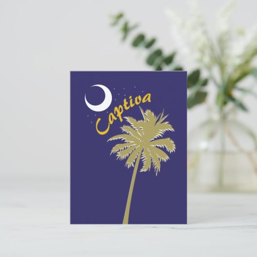 Captiva Island Night Briefkaart (Staand voorkant)