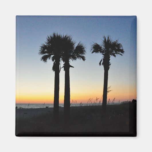 Captiva Island Palm Trees bij Sunset Florida Magne Magneet (Voorkant)