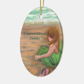 Captiva Island Princess Florida Art Keramisch Ornament (Links)