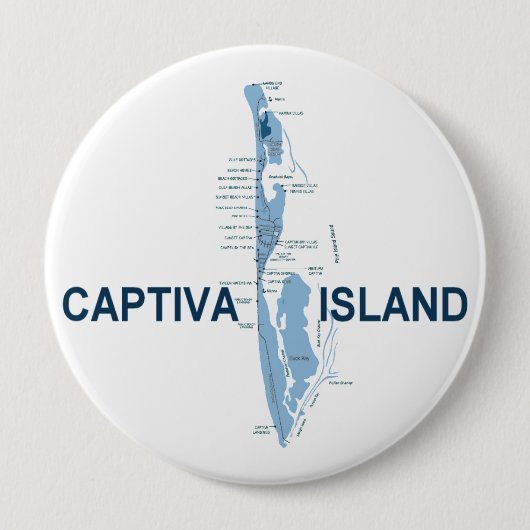 Captiva Island Ronde Button 4,0 Cm (Voorkant)