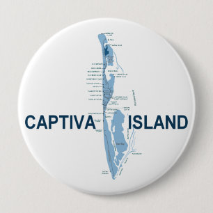 Captiva Island Ronde Button 4,0 Cm