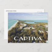 Captiva Island, Uitzicht van Florida Briefkaart (Voorkant / Achterkant)