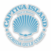 Captiva Island (zeeschelp) Sticker (Voorkant)