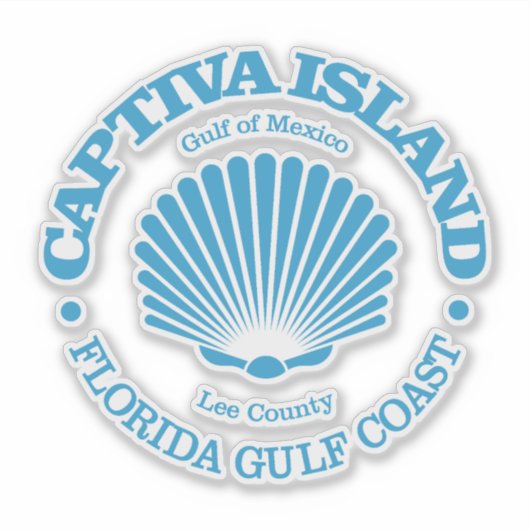 Captiva Island (zeeschelp) Sticker (Voorkant)