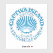 Captiva Island (zeeschelp) Sticker (Vel)