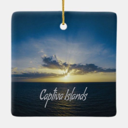 Captiva Islands Florida Keramisch Ornament (Achterkant)