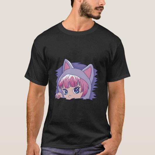 Captivating Anime Tear Expressive Print For Anime T-shirt (Voorkant)