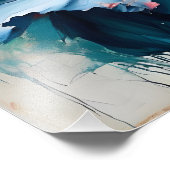 Captivating Azure Flower Foto Afdruk (Hoek)