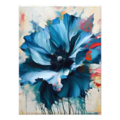 Captivating Azure Flower Foto Afdruk (Voorkant)