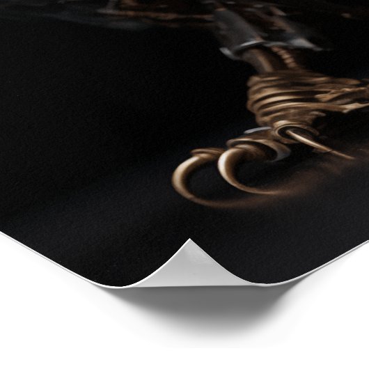 Captivating Eagle Model gemaakt van schroot Poster (Hoek)