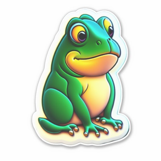Captivating Frog Stickers om uw dag op te fleuren (Voorkant)