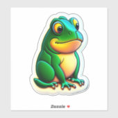 Captivating Frog Stickers om uw dag op te fleuren (Vel)