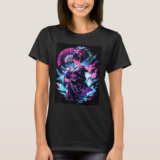 Captivating Geisha Essence of Grace Graphic T-shirt (Voorkant)