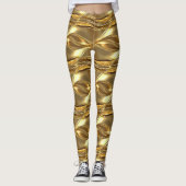 Captivating gold pattern leggings (Voorkant)