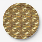 Captivating gold pattern papieren bordje (Voorkant)