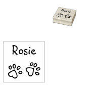 Captivating huisdier handtekening naam w / hart po rubberstempel (Gestempeld)