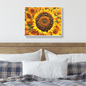 captivating scene of sunflowers canvas afdruk (Insitu (Slaapkamer))