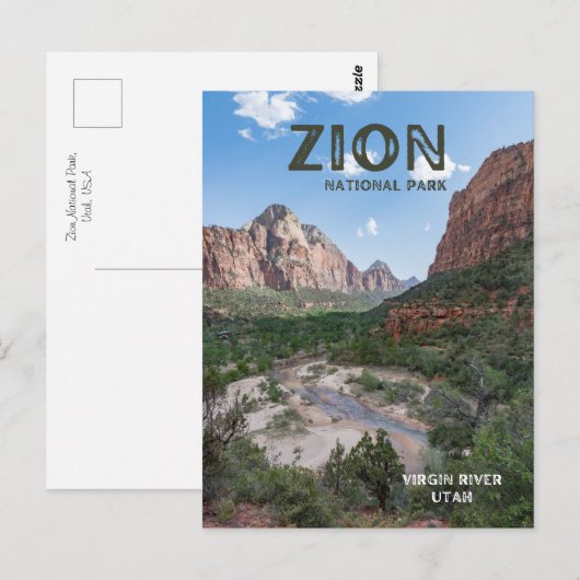 Captivating Zion National Park Briefkaart (Voorkant / Achterkant)