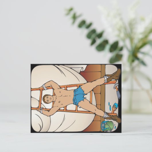 captive hunk Briefkaart (Staand voorkant)