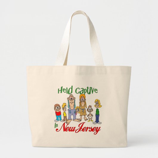 Captive in New Jersey Grote Tote Bag (Voorkant)