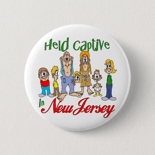 Captive in New Jersey Ronde Button 5,7 Cm (Voorkant)