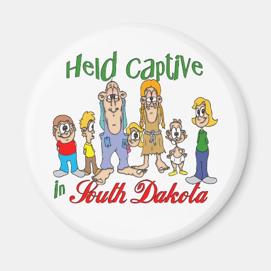 Captive in South Dakota Magneet (Voorkant)