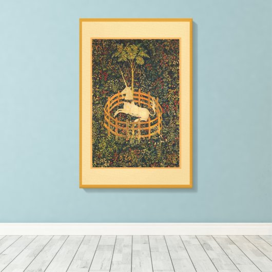 Captive Unicorn Stretched Canvas (Insitu (Houten vloer))